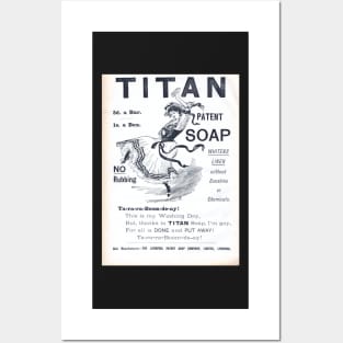 Victorian soap advert Titan Soap Posters and Art